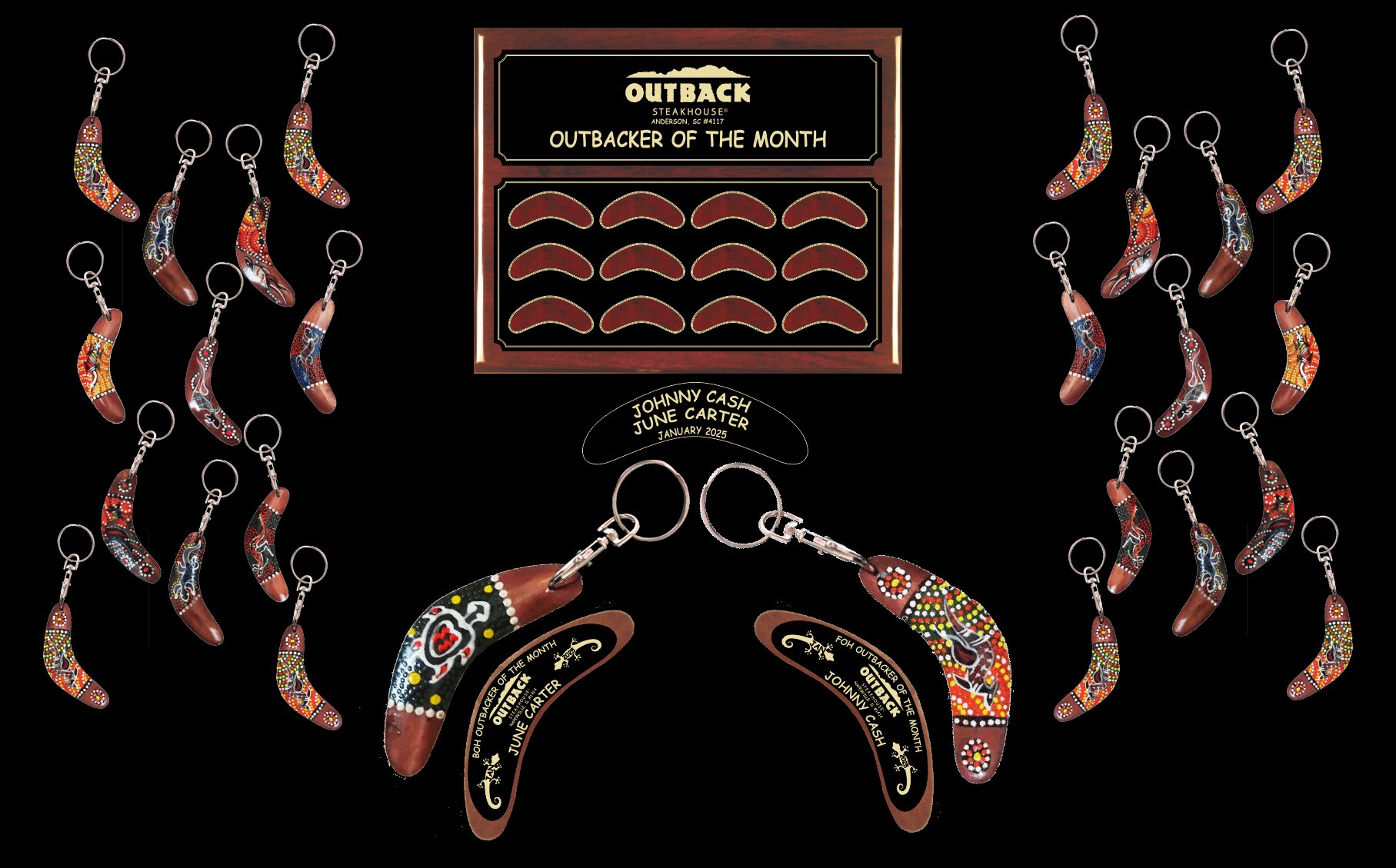 1&24 Boomerang Key Chain Bundle