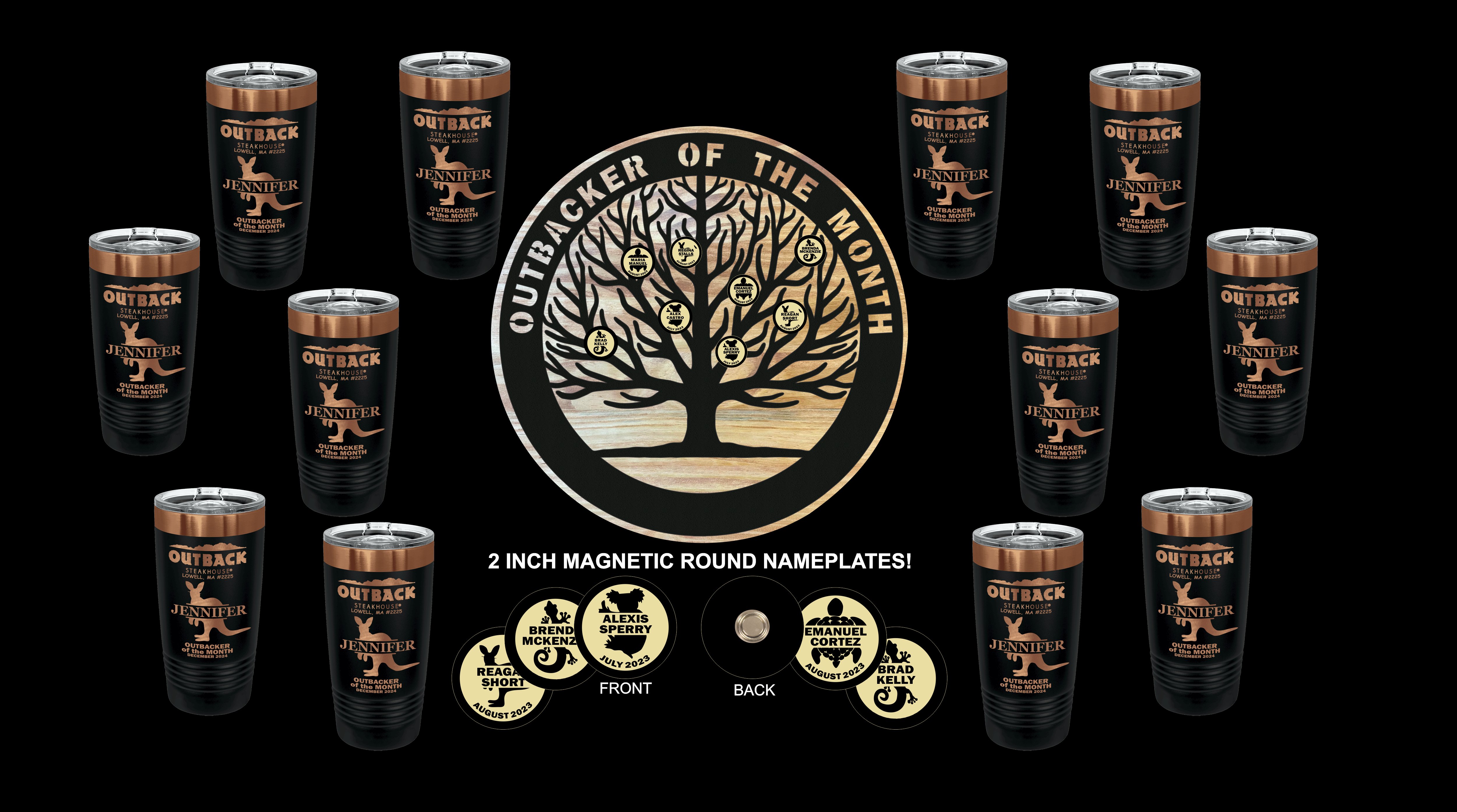 Single Outbacker Tree & Tumblers